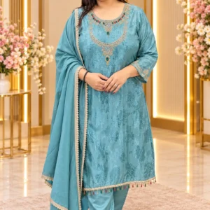 Brasso Fabric Embroidered Kurti