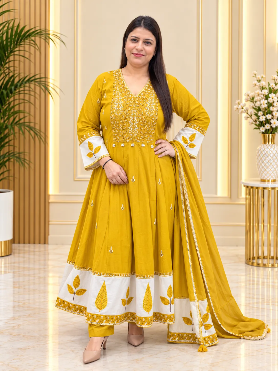 ANGRKHA 3PC ANARKALI SUIT - Image 2