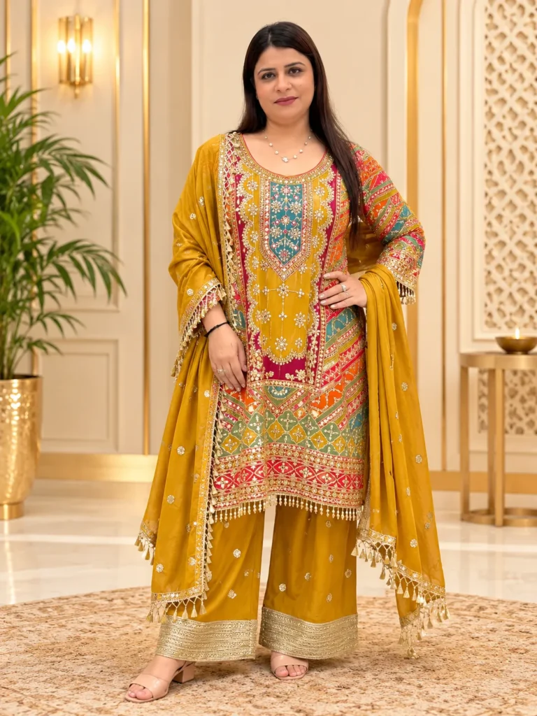 Dola Silk Short Kurti for Women