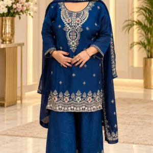 Jimmy Choo Embroidered 3-Piece Suit with Dupatta