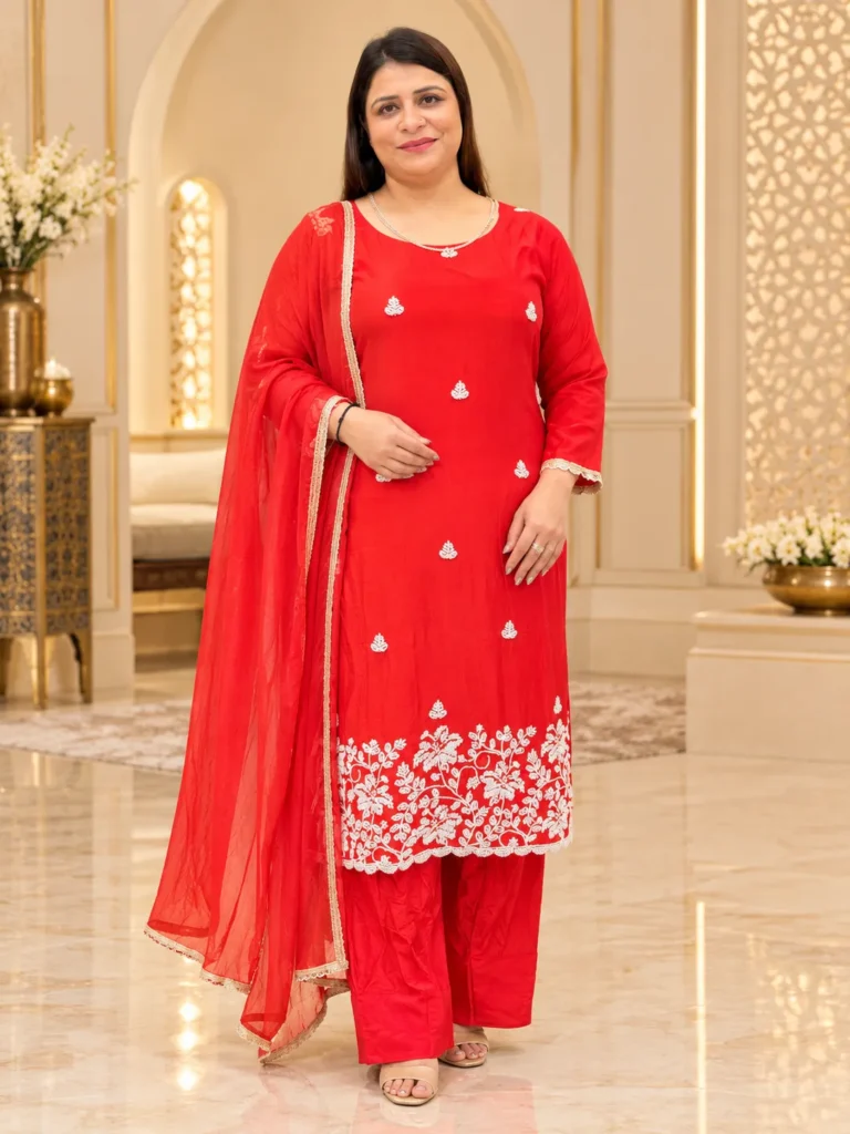PARTY WEAR FARSI SALWAR CRAPE HANDWORK