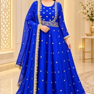 Pure Chinon Anarkali Suit