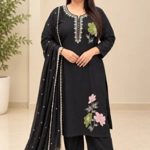Vatican Silk Woolen Patch Work Kurti